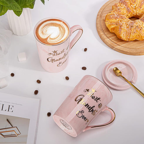 Best  Ever Mug Marble Ceramic Coffee Mug